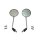 14+15 - Spiegel links und rechts * RUND - CHROME - mit M10