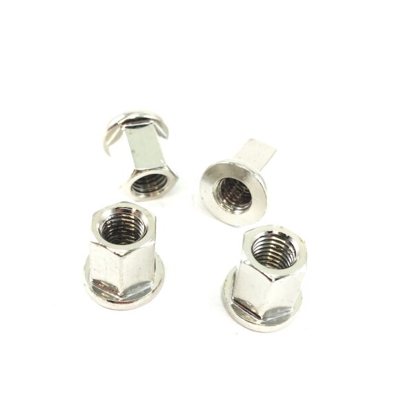 8 - Zylinderkopf Mutter M6 x 1.00 / MOTOFORCE 4 STÜCK