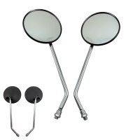 14+15 - Spiegel links und rechts * RUND - CHROME /...