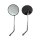 14+15 - Spiegel links und rechts * RUND - CHROME / SCHWARZ - mit M10 R