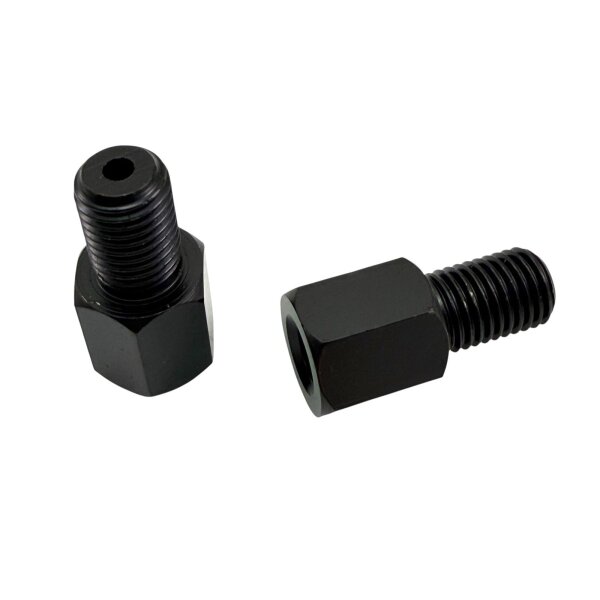 Spiegel Adapter / Verlängerung von Spiegel M10 Rechtsgewinde auf M10 Rechtsgewinde