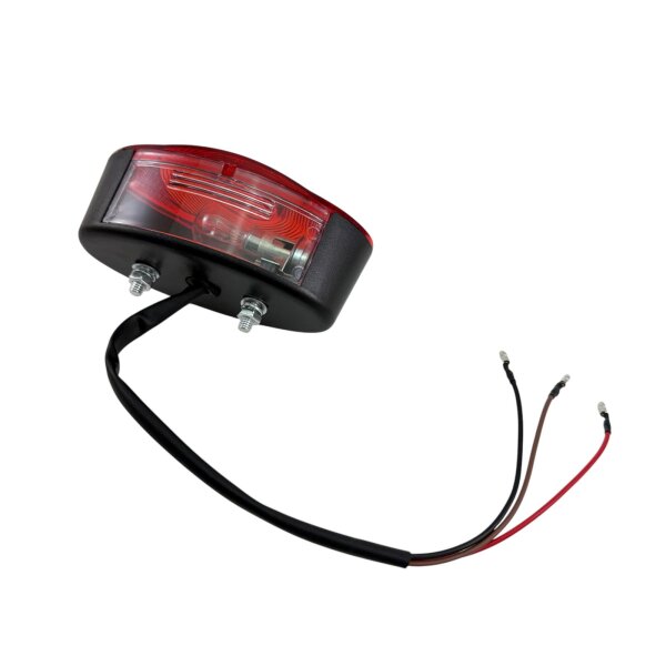 1 - Rücklicht komplett (ohne Halter)  -3 Kabel in schwarz