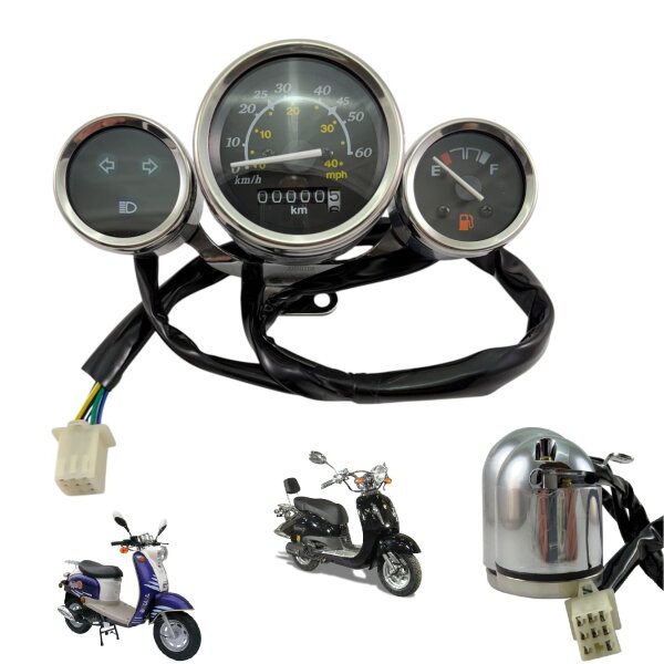 Tachoeinheit komplett ZN50QT-A ZN50QT-E (60km/h - 40mph)