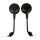 SPIEGEL SET für VESPA GT, GTV, GTS 125-300 in MATT SCHWARZ (lang >18cm)
