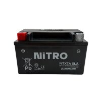 BATTERIE 12V6.0Ah NTX7A-SLA für AGM BAOTIAN BENZHOU REX ZNEN GY6 RETRO ROLLER