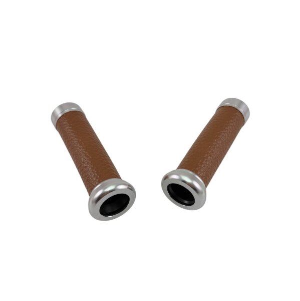 Lenker Griff Set in Lederoptik - Braun