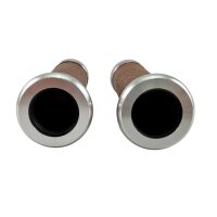 Lenker Griff Set in Lederoptik - Braun