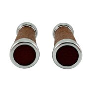 Lenker Griff Set in Lederoptik - Braun