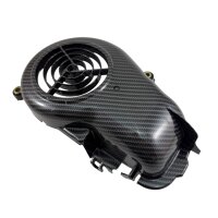 Lüftergehäuse Kühlhaube CARBON Look Scooter Chinaroller für MINARELLI liegend AC
