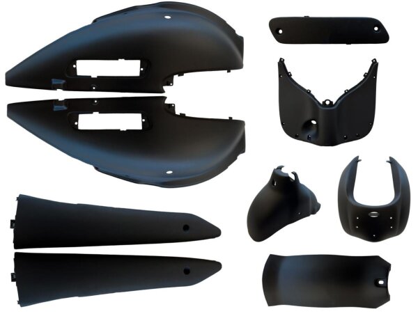 VERKLEIDUNG MATT SCHWARZ (B-WARE) für EASY CRUISER ARTEMIS RETRO CLASSIC CRUISER FOSTI QT-E GY6